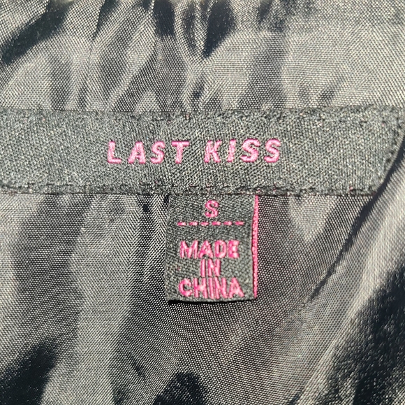 Last Kiss Cropped Sleeve Houndstooth Blazer Women's Size Small - Picture 8 of 10